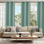Blackout Curtains for Bedroom, Sage Green, 42 x 84 Inch, 2 Panels | Thermal - Image 6