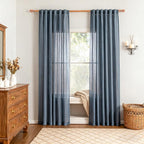 MYSKY HOME Curtains for Living Room 84 Inches Long Semi Sheer Light Filtering - Image 7