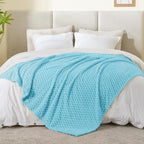 BEDELITE Light Blue Throw Blanket - Image 4