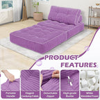 Folding Sofa Bed, Convertible Sleeper Chair - Image 6