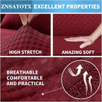 ZNSAYOTX Sectional Couch Covers, Stretch Jacquard Slipcovers - Image 5