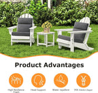 Unimatta Outdoor High Back Chair Cushion Seat Pads, 44 x 21 Inch - Image 2