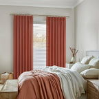 Rust Burnt Orange Fall Sheer Curtains 90 Inches Long - Image 6