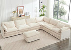 ROWHY 150'' Modular Sectional Cloud Couch, 7 Seater Corner Sofa Big Comfy - Image 7