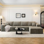 135.4" Cloud Modular Sectional Sofa Couch by Settab