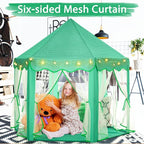 Monobeach Princess Tent Girls Green Large Playhouse Kids Castle Play Tent - Image 3