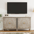 Sideboard Buffet Cabinet Set of 2 by YHAOWORKS