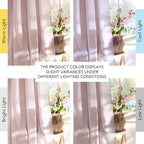 NICETOWN Linen Blush Pink Curtains - Image 7