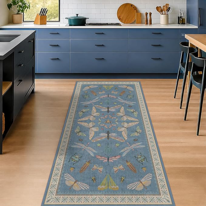 3x6 Washable Kitchen Rug, Ultra Soft Faux Wool Runner Rug by HazoHaus