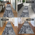 HEBE Hallway Runner Rug 2'8''x14', Washable Non Slip Kitchen Rug Runner | Soft - Image 6