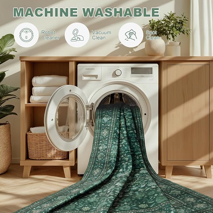 5x7 Area Rugs Living Room: Washable Rug - Image 8