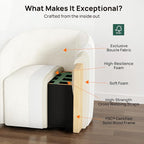 Oversized Boucle Swivel Accent Chair - Image 5