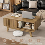 ONBRILL Coffee Table, Mid Century Modern Table - Image 6