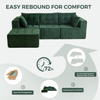 MAXYOYO Modular Sectional Sofa Couch, L Shaped Modern Cloud Couch - Image 5