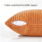 Fancy Homi 2 Packs Orange Long Lumbar Decorative Throw Pillow Covers 16x24 Inch - Image 3