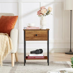 VECELO Nightstands Set of 2, Modern Bedside End Tables, Night Stands - Image 4