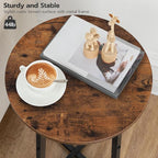 HOOBRO Side Table, Round End Accent Table - Image 7