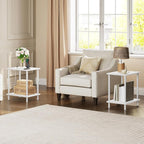 HOOBRO Side Table with Charging Station, End Table with USB Port and Outlets - Image 2
