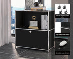 32.5-Inch Flip-Top Side Table & Buffet Cabinet - Image 4