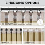 MIULEE 100% Blackout Linen Curtains - Image 5