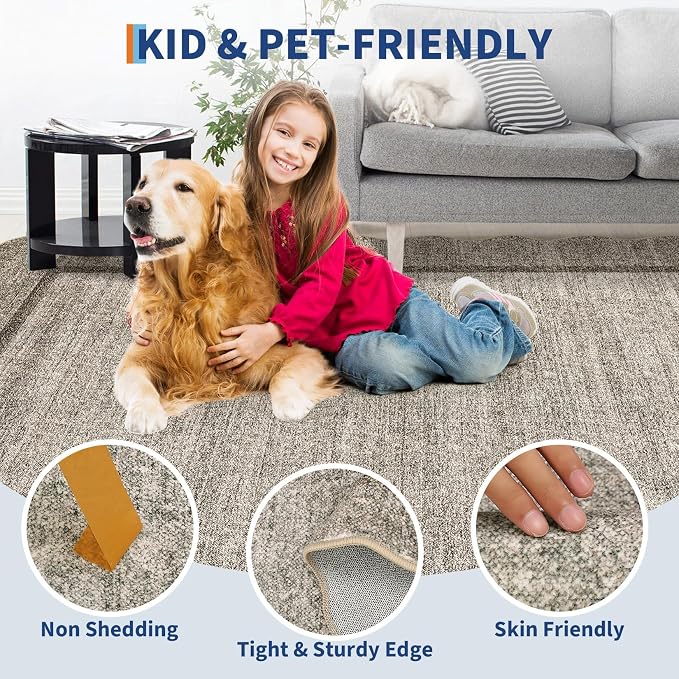 GarveeHome Scalloped Washable Rug 6x9 Rugs - Image 5