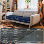 Hokway Stretch Couch Cushion Covers, 2 Piece Individual Sofa Cushion - Image 3