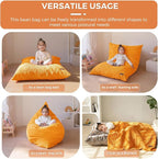 MAXYOYO 3 in 1 Kids Bean Bag Chair Couch, Convertible Chair Folds from Bean Bag - Image 3