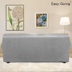 Easy-Going Stretch 4 Seater Oversized Sofa Couch Cover Light Gray | 1-Piece - Image 3