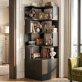 Armocity Corner Bookshelf with Drawers, 7 Tier Corner Book Shelf Display by Armocity