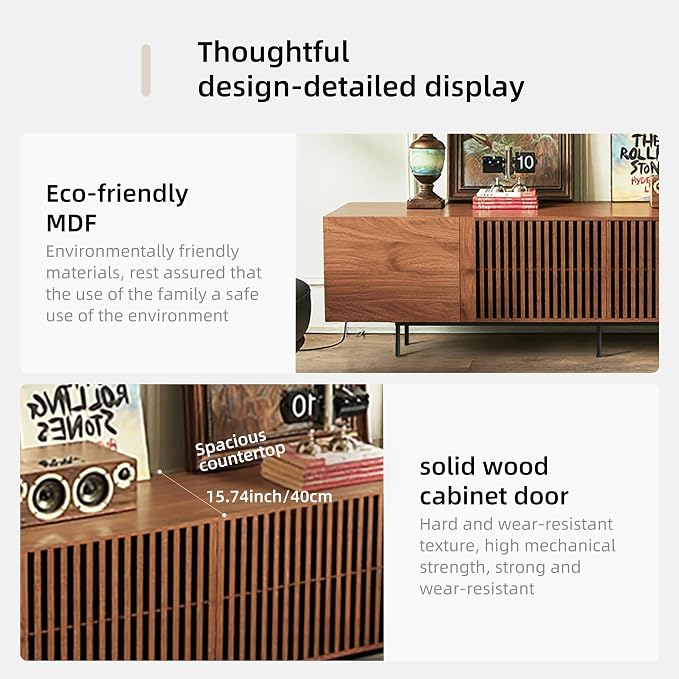 94.48" Mid Century Modern TV Stand - Image 8
