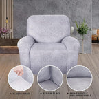 ANARACHON Recliner Chair Covers Leather Like, 4 Pieces Recliner Cover - Image 7