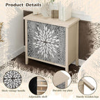 31" Carved Sideboard Buffet Cabinet - Image 3