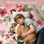 DUKINO 3x5 Area Rugs, Non Slip Floral Washable Rug - Image 4