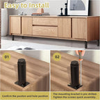 5"-9" Metal Adjustable Furniture Legs, Adjustable Height Replacement Legs - Image 5