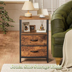 Huuger Night Stand Set 2, Nightstand - Image 6