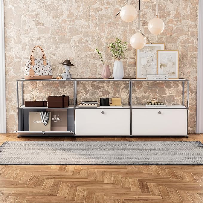 Modern Storage Cabinet Versatile Free-Standing Organizer - Image 6