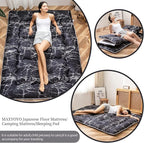 MAXYOYO Black Marble Printed Japanese Futon, Thicken Sleeping Pad Roll Up - Image 2
