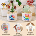 4 Sheets Rub on Transfers for Crafts, Paw Prints Furniture Transfers for Wood - Image 4