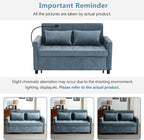 3 in 1 Convertible Sleeper Sofa Bed, 56.9" Small Pull Out Couch Bed - Image 9