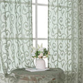 Furman Sage Green Semi Sheer Curtains 72 inches Long by OWENIE