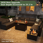 Aoxun 15 Piece Patio Furniture Set - Image 2