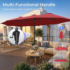 SUPERJARE 15FT Outdoor Patio Umbrella - Image 6