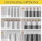NICETOWN Full Blackout Linen Curtains 108" Length - Image 2