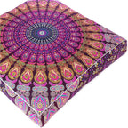 Mandala Floor Pillow Cover Meditation Cushion Seating Throw Hippie Round - Image 4