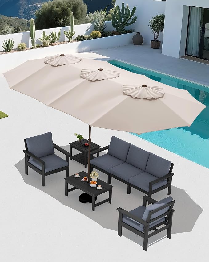 SERWALL HDPE Patio Furniture Set - Image 8