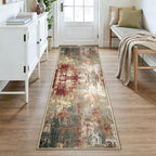 RELEANY Washable Runner 3'x8' Abstract Area Rug - Image 2