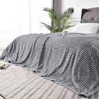 BEDELITE 3D Ribbed Jacquard Grey Blankets Queen Size - Image 9