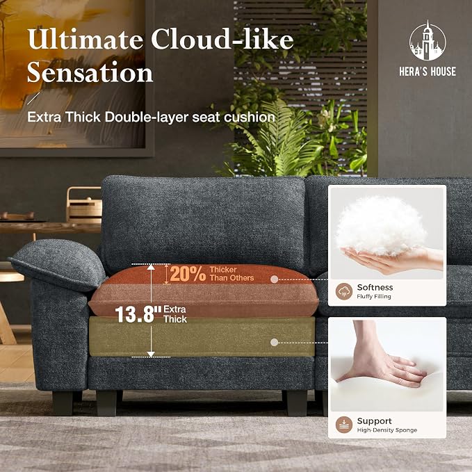 HERA'S HOUSE 158" Modular Sectional Sofa, Oversized U Shaped Couches - Image 3