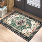 Yamaziot Washable Area Rug, 2x3 Small Boho Vintage Entryway Non-Slip Rug | by Yamaziot