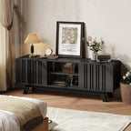 ONBRILL 63-Inch TV Stand for TVs up to 75 Inch, Mid-Century Modern Television - Image 8